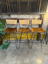 Load image into Gallery viewer, Mid-Century Arthur Umanoff Bar Stool Set (3)
