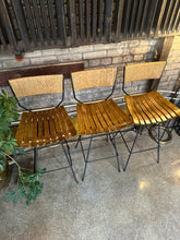 Load image into Gallery viewer, Mid-Century Arthur Umanoff Bar Stool Set (3)
