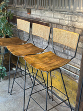 Load image into Gallery viewer, Mid-Century Arthur Umanoff Bar Stool Set (3)
