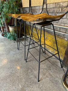 Mid-Century Arthur Umanoff Bar Stool Set (3)