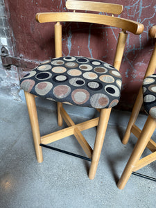 Post-Modern Counter-Height Stool Set (2)
