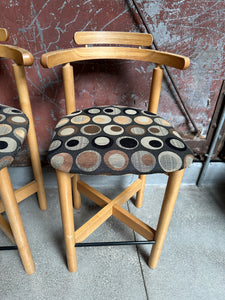 Post-Modern Counter-Height Stool Set (2)