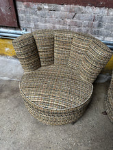 Load image into Gallery viewer, Mid-Century Tweed Mixed Chair Set (2)
