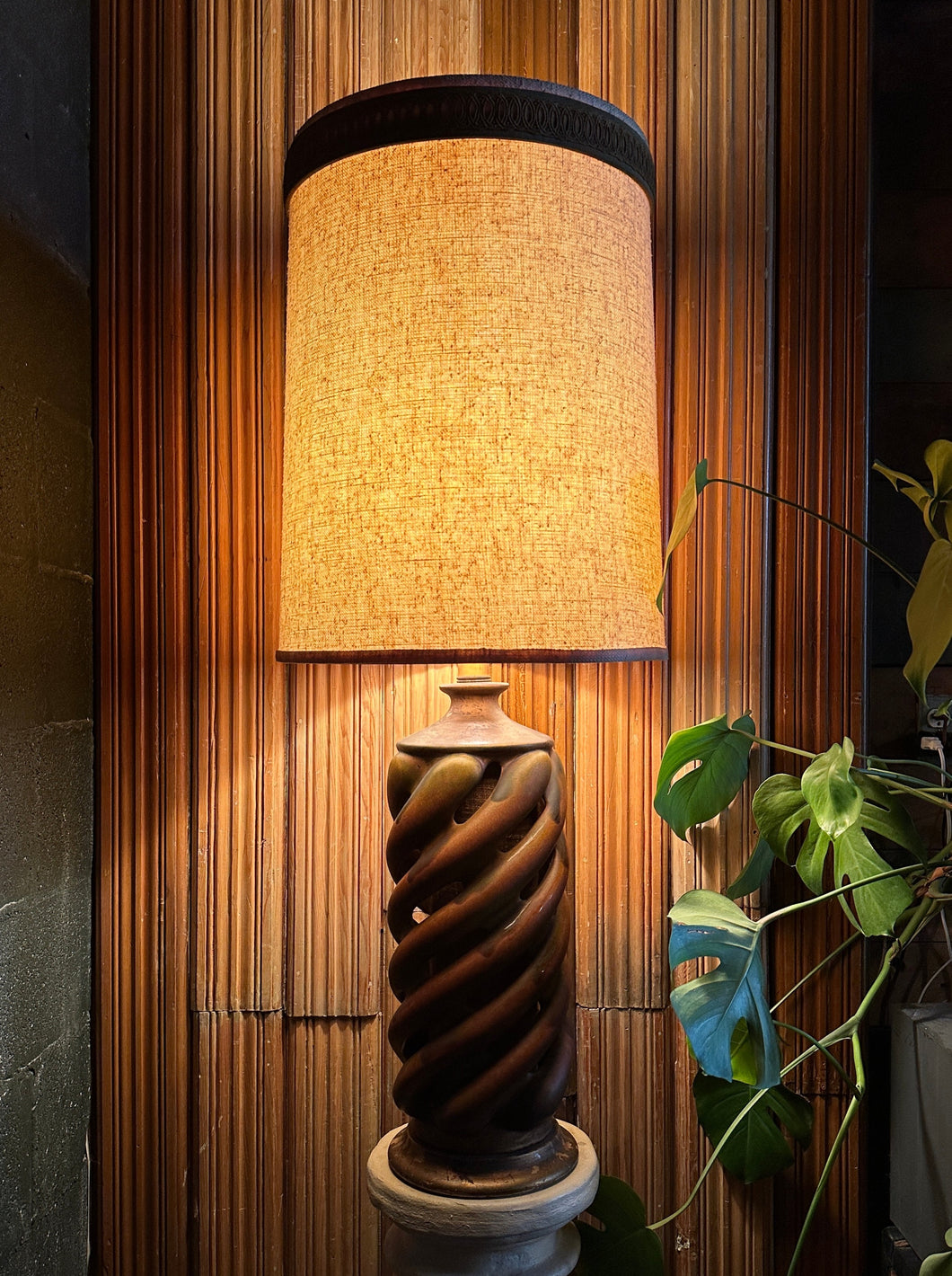 Giant Ceramic Twist Lamp