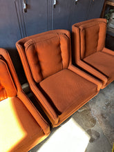 Load image into Gallery viewer, Orange Mid-Century Armchairs, Two (2) Available
