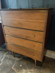Mid-Century Lowboy Dresser Set (2)