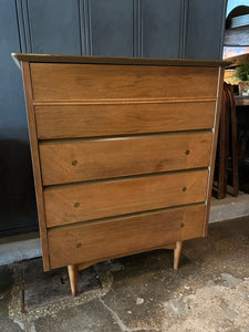 Mid-Century Lowboy Dresser Set (2)