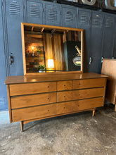 Load image into Gallery viewer, Mid-Century Lowboy Dresser Set (2)
