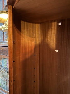 Danish-Modern Pedestal Cabinet w/ Adjustable Shelves