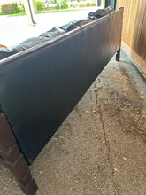Load image into Gallery viewer, Black Vinyl Couch + Armchair Set (2)
