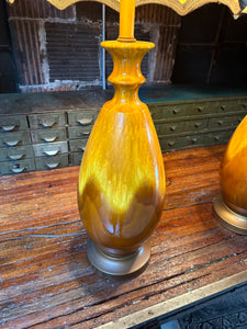 Ceramic Mid-Century Lamp Set (2)