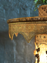 Load image into Gallery viewer, Light-Up Hollywood Regency Abalone Side Table
