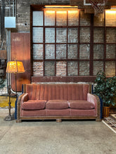 Load image into Gallery viewer, Antique Two-Tone Mohair Sofa
