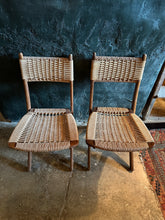 Load image into Gallery viewer, Woven Folding Chair Set (2)
