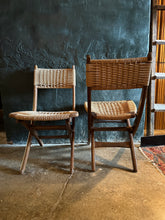 Load image into Gallery viewer, Woven Folding Chair Set (2)
