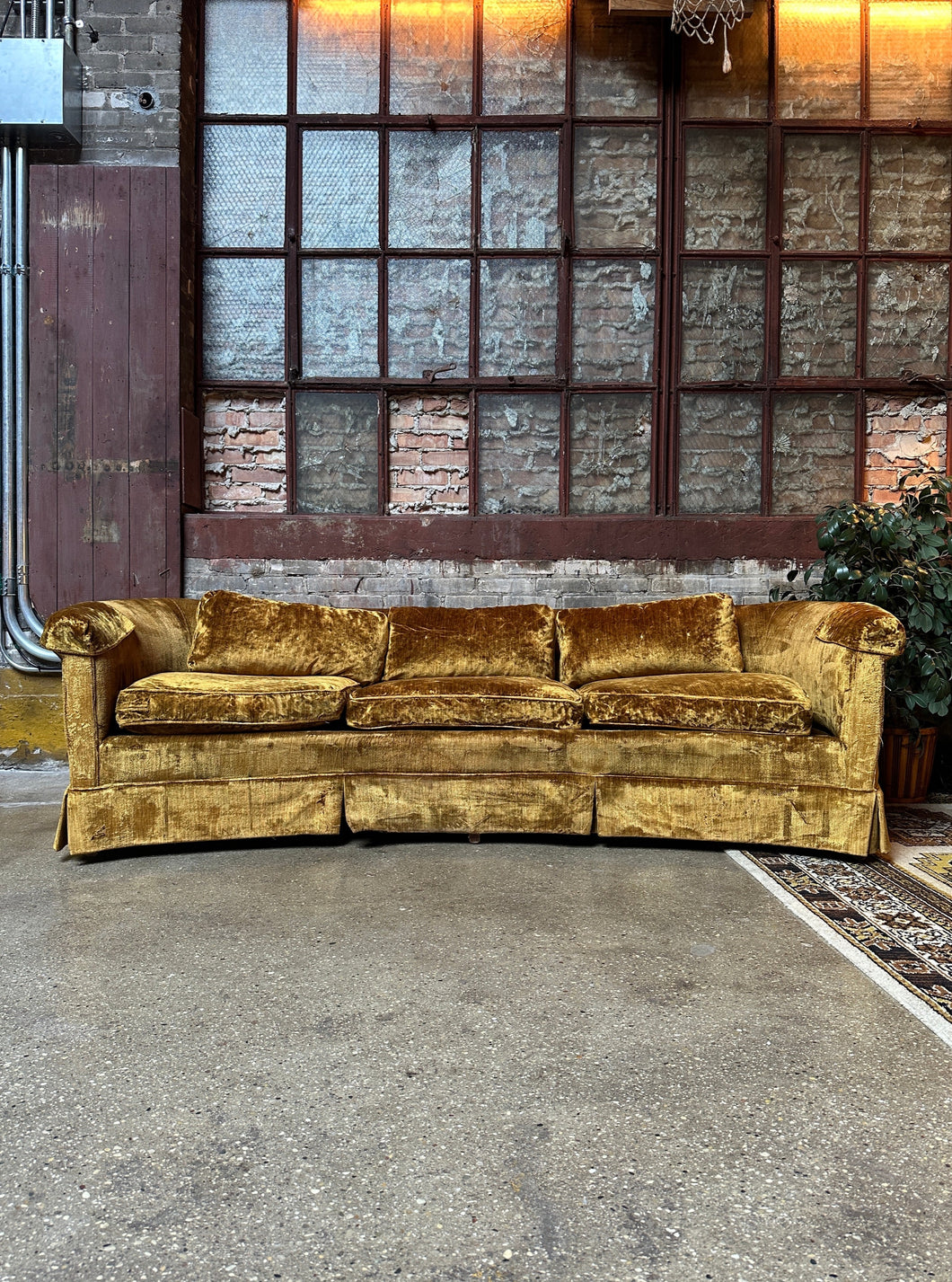 Velvet Gold Sofa