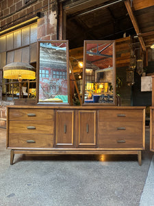 Mid-Century High/Lowboy Dresser Set (2)