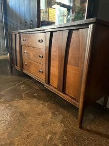 Mid-Century Lowboy Dresser w/ Mirror