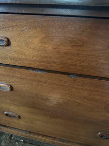 Mid-Century Lowboy Dresser w/ Mirror