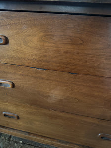 Mid-Century Lowboy Dresser w/ Mirror