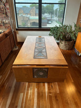 Load image into Gallery viewer, Mid-Century Drop-leaf + Tile Dining Table
