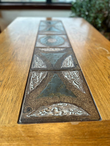 Mid-Century Drop-leaf + Tile Dining Table