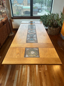 Mid-Century Drop-leaf + Tile Dining Table