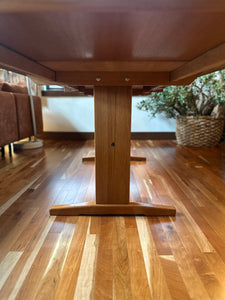 Mid-Century Drop-leaf + Tile Dining Table