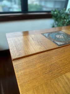 Mid-Century Drop-leaf + Tile Dining Table