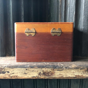Rustic Deco Cedar Recipe Box