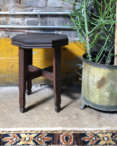 Antique Octagonal Plant Stand / Side Table