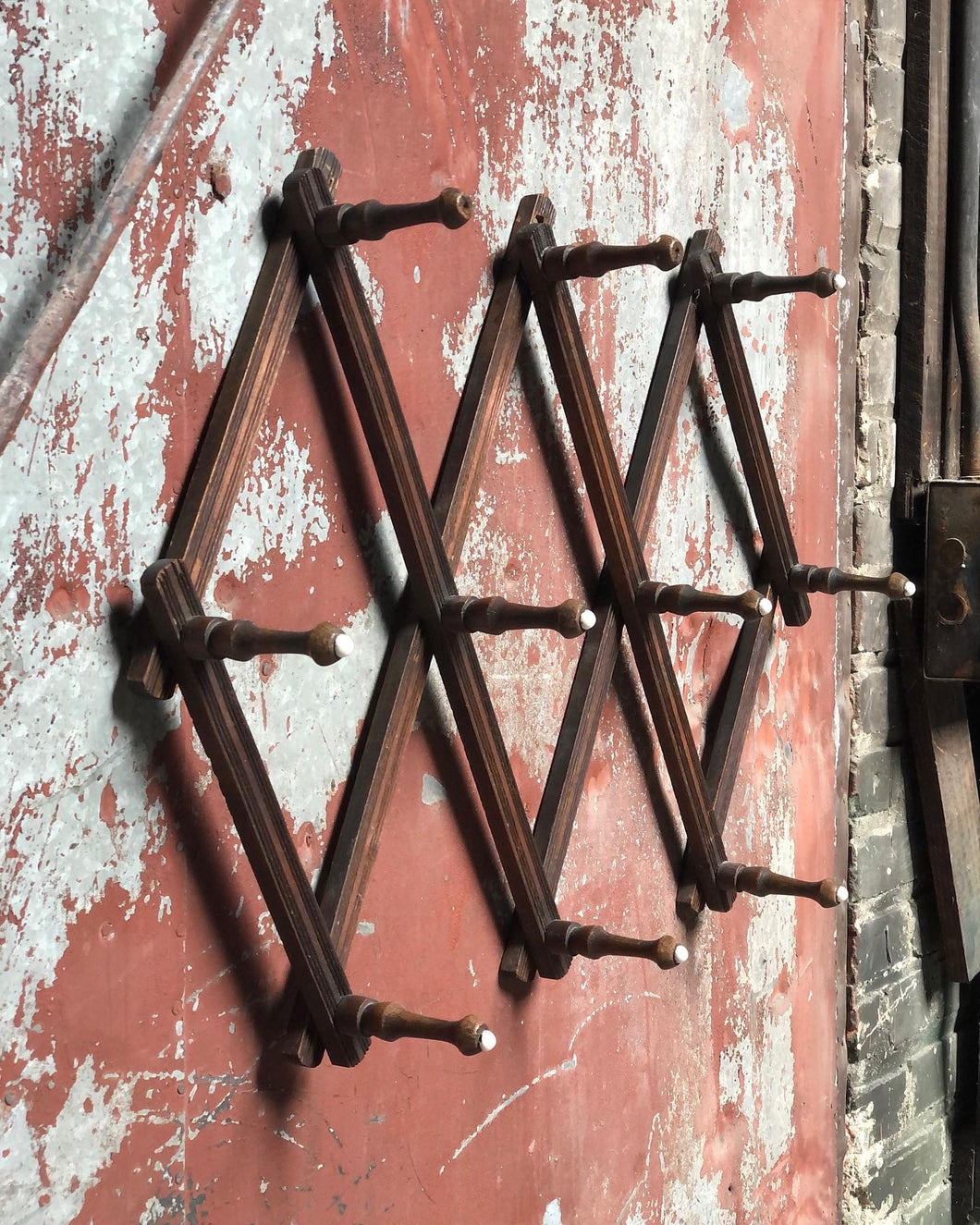 Antique Accordion Rack