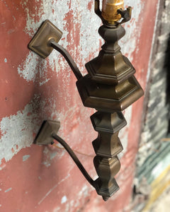 Metal-Spindled Sconce Lamp