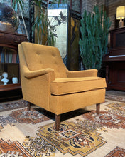 Load image into Gallery viewer, Mustard Mid-Century Armchair
