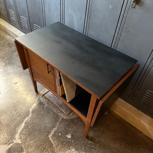 Mid-Century Double-Sided Minibar or Record Stand