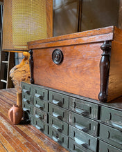 Load image into Gallery viewer, Antique Rustic Mini Chest
