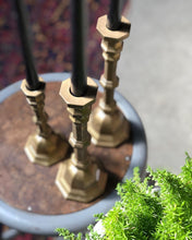 Load image into Gallery viewer, Solid Brass Candlestick Holder Set (3)
