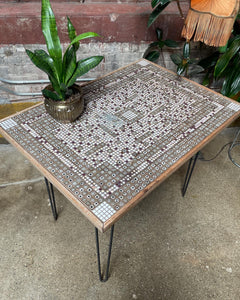 Mosaic Accent Table on Pins