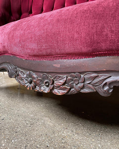 Antique Victorian Tufted Couch