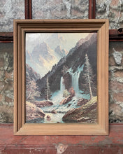 Load image into Gallery viewer, Framed Mountain Landscape Textured Print

