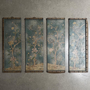 Painted Chinoiserie Decorative Panel Set (4)