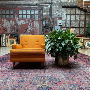 Mid-Century Orange Armchair