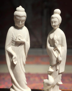 Ceramic Buddhism Figurine Set (2)