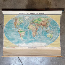 Load image into Gallery viewer, HUGE Relief-Like Map of the World, 1964
