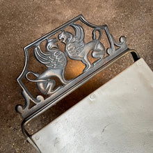 Load image into Gallery viewer, Ornate Cast Iron Scissor Stool
