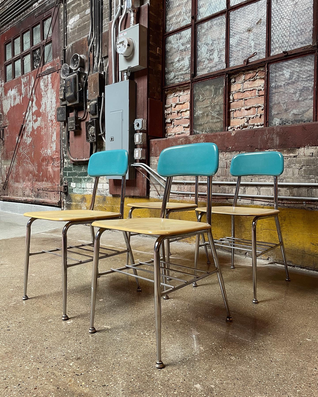 Two-Tone Heywood Wakefield Chairs, 14 Available