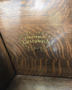 Antique Columbia Grafonola Phonograph w/ Records