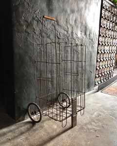 Antique Pull Cart / Hamper / Basket