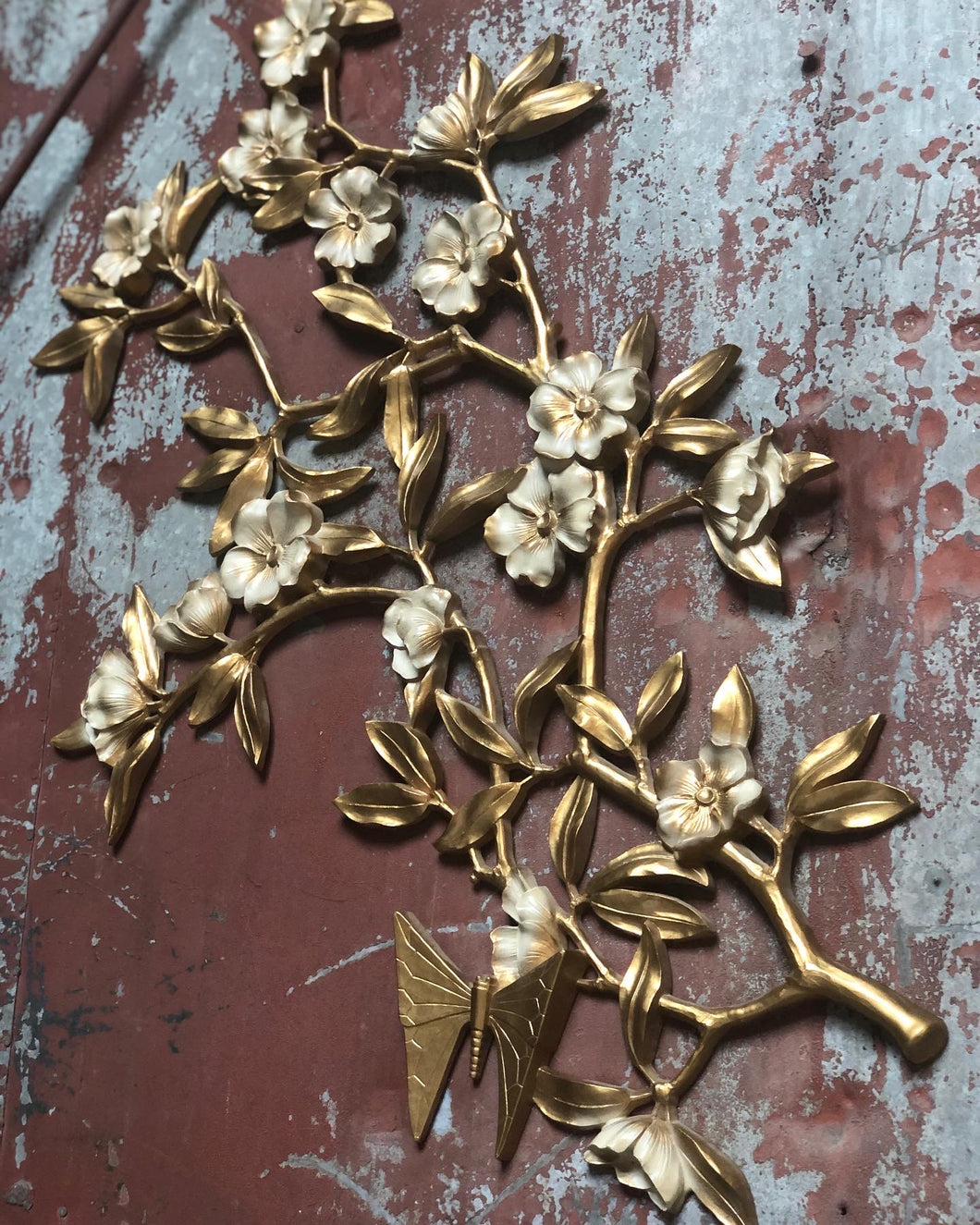 Floral Wall Hanging by Syroco