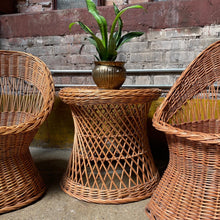 Load image into Gallery viewer, Wicker Buckets and Table Set (3)
